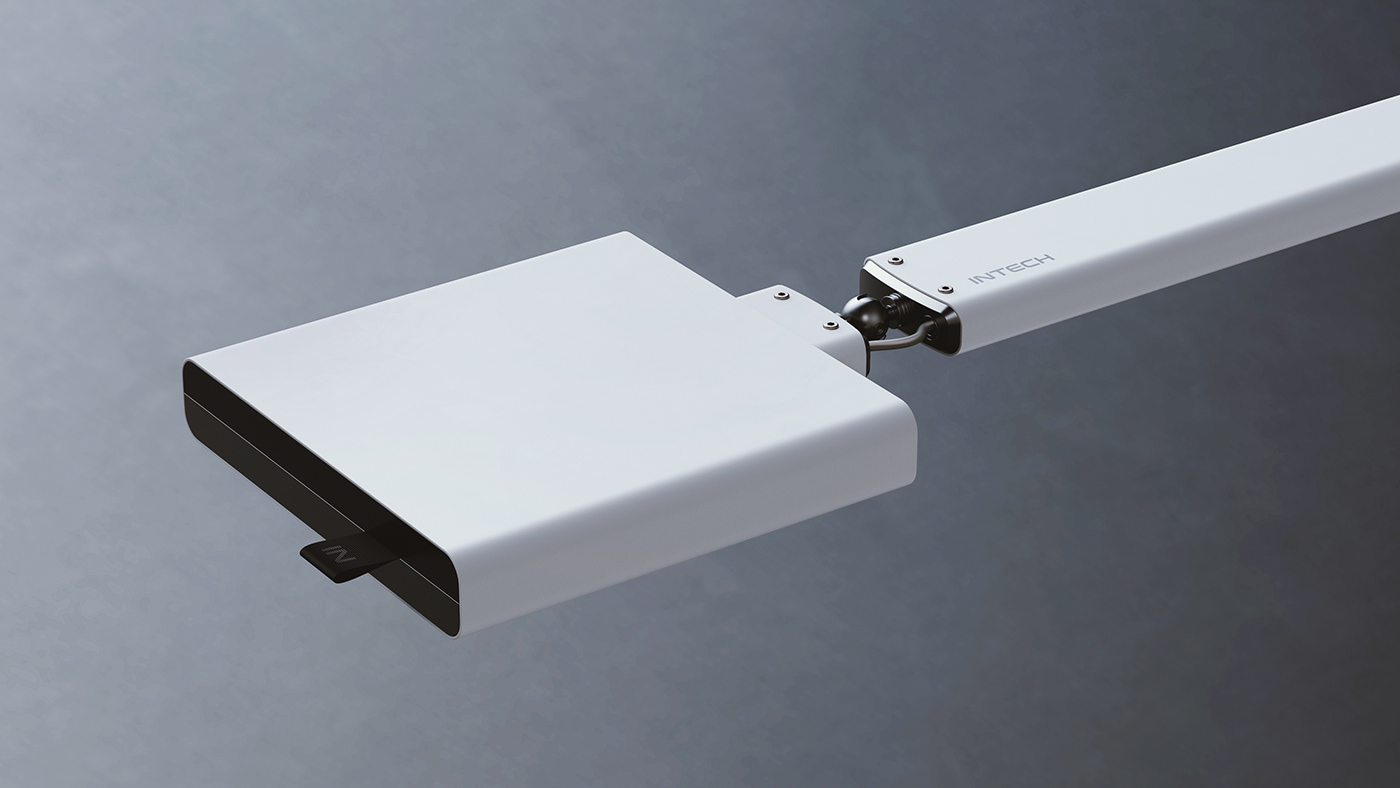 Shaun Wellens，white，Desk lamp，INTECH ®，M24. 005CMF，