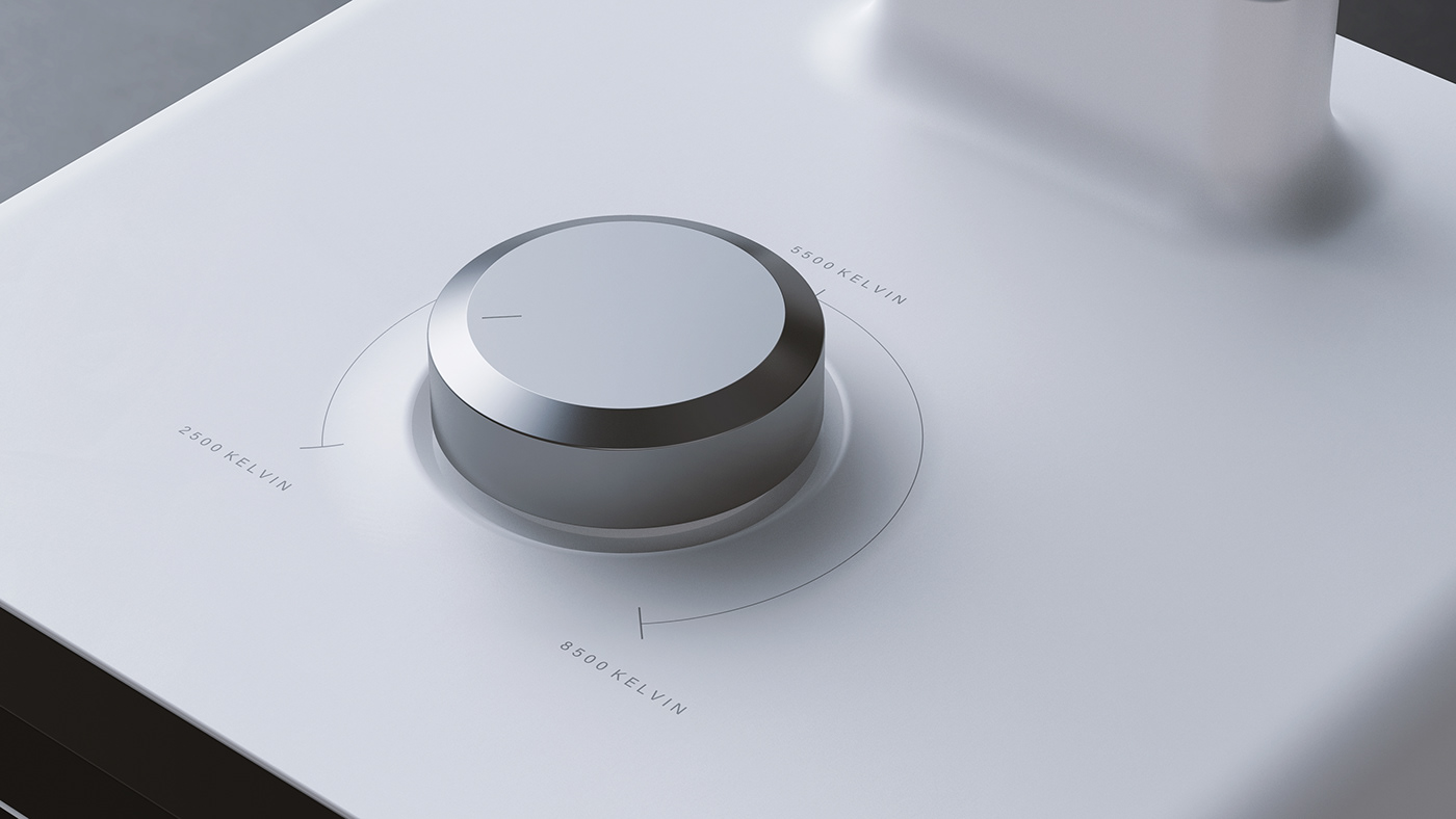 Shaun Wellens，white，Desk lamp，INTECH ®，M24. 005CMF，