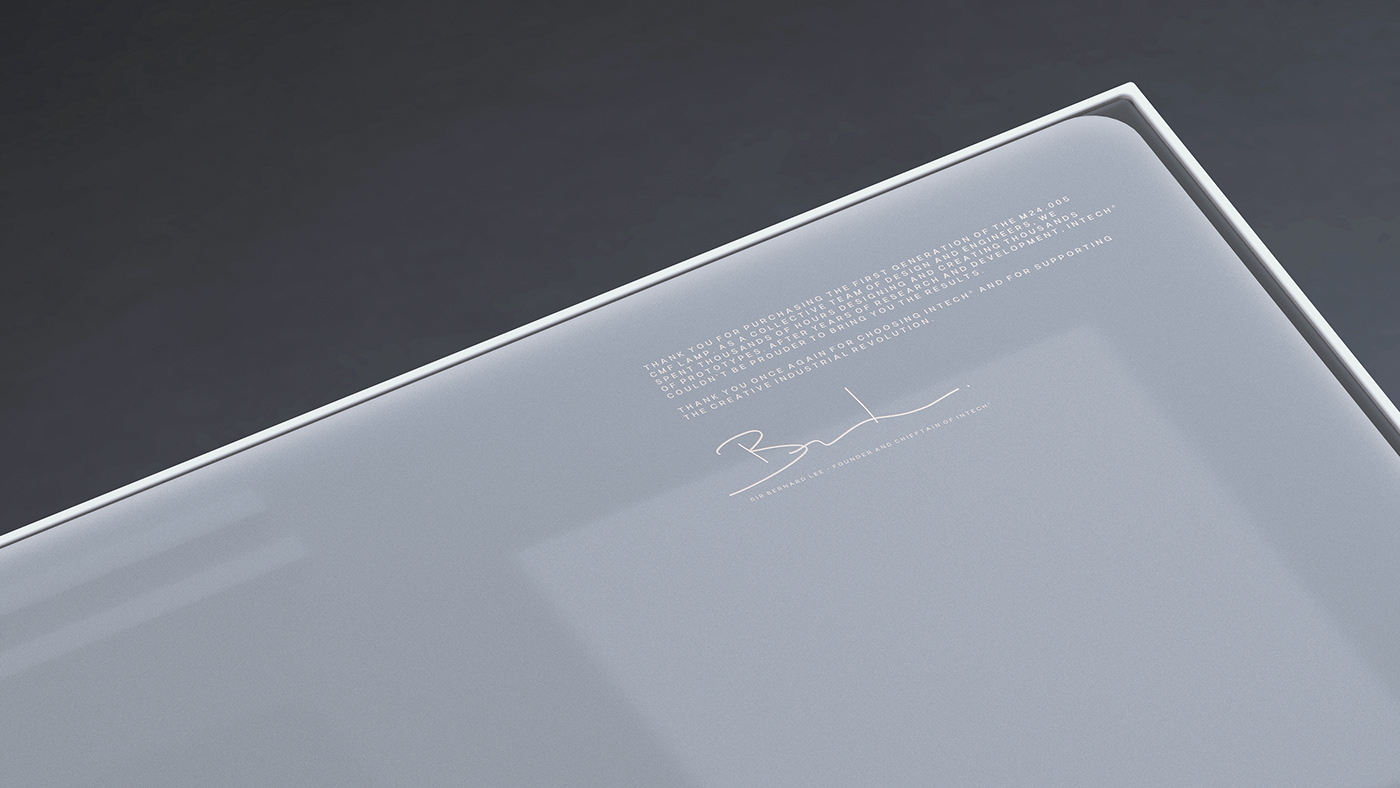 Shaun Wellens，white，Desk lamp，INTECH ®，M24. 005CMF，