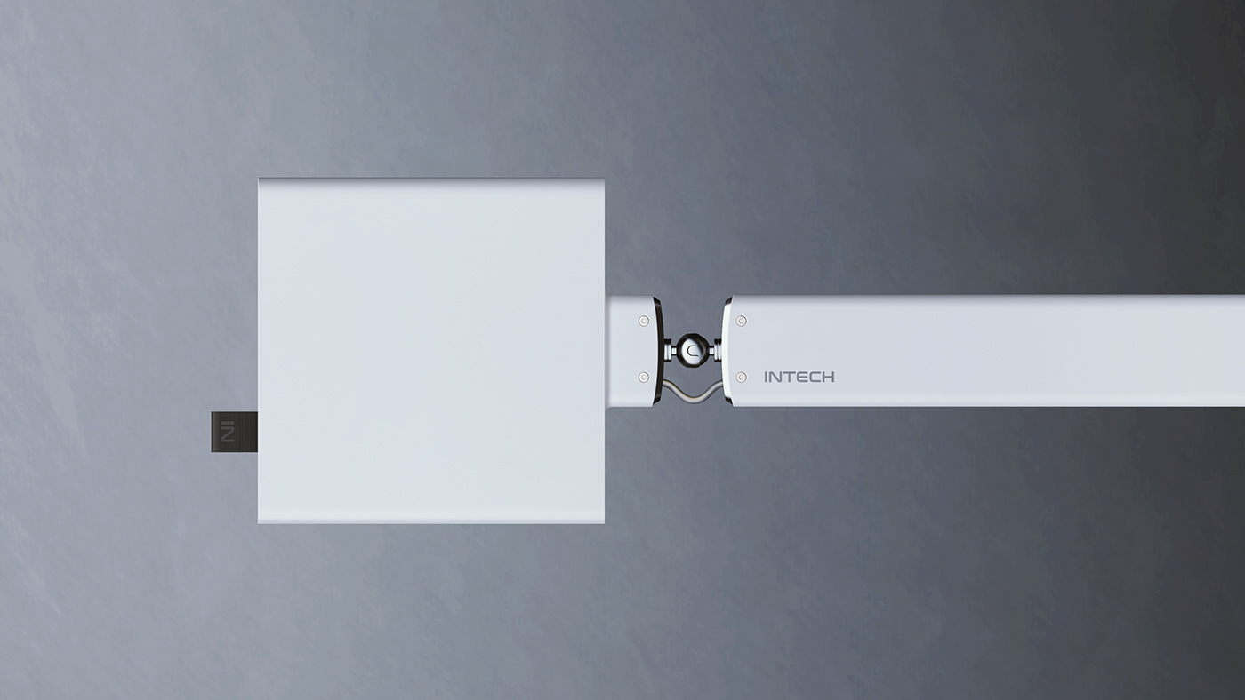 Shaun Wellens，white，Desk lamp，INTECH ®，M24. 005CMF，