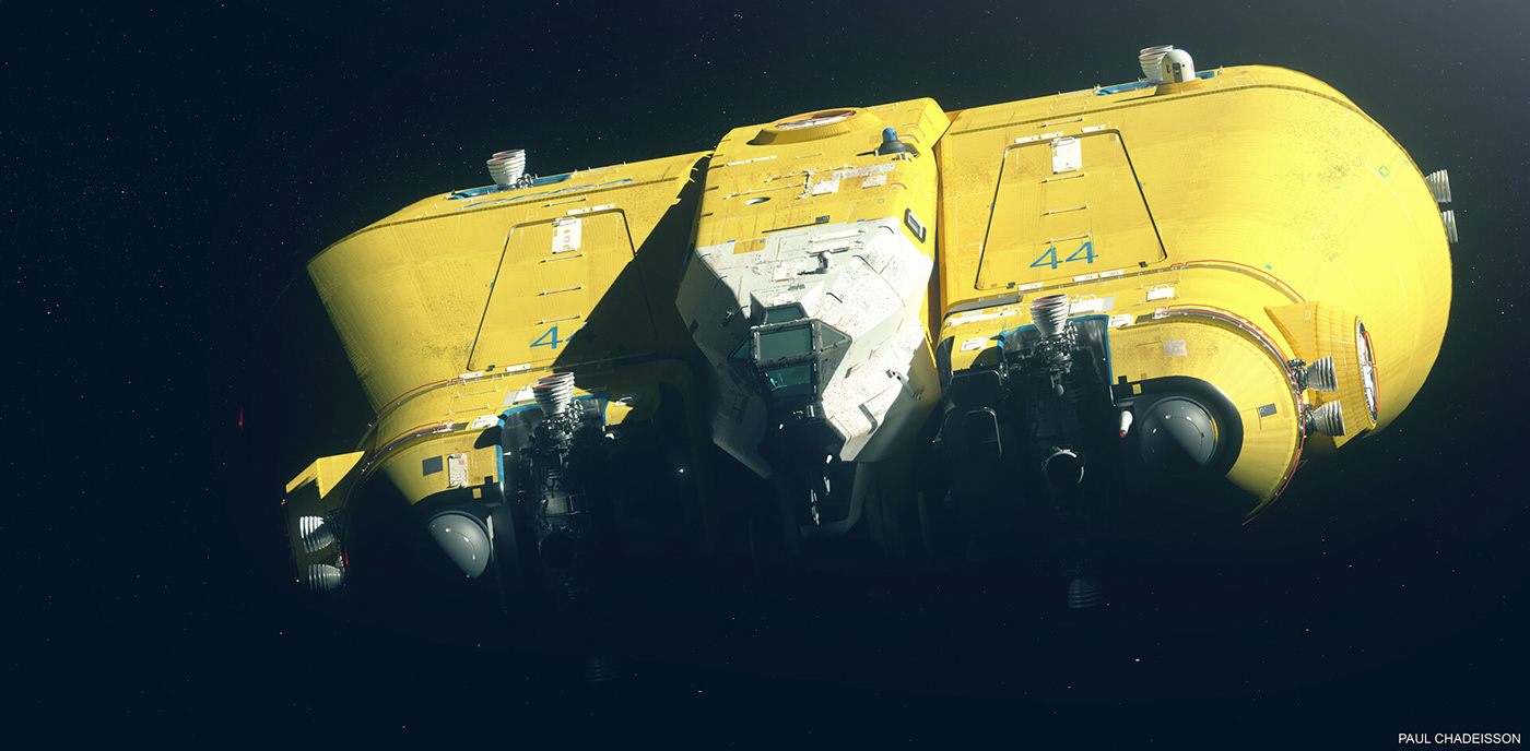 yellow，Gradient Flare，PPRA，space flight，airship，