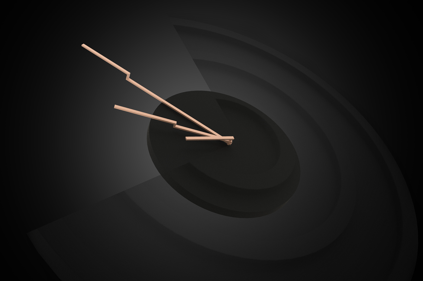 broken line，time，clocks and watches，black，Lucas Avenas，