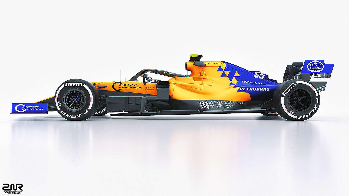 Zoki Nanco，赛车，Mclaren MCL34，f1，