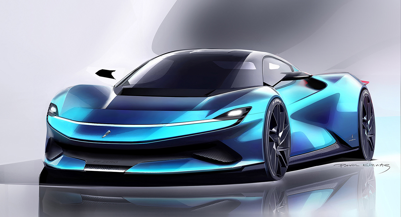 Pavol kirnag，automobile，Pininfarina，Binny farina，Hand drawn，