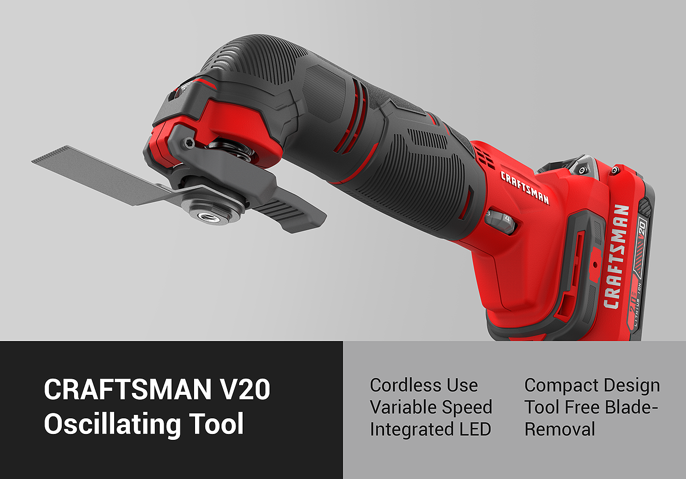 industrial design，product design，Oscillation tool，CRAFTSMAN V20，