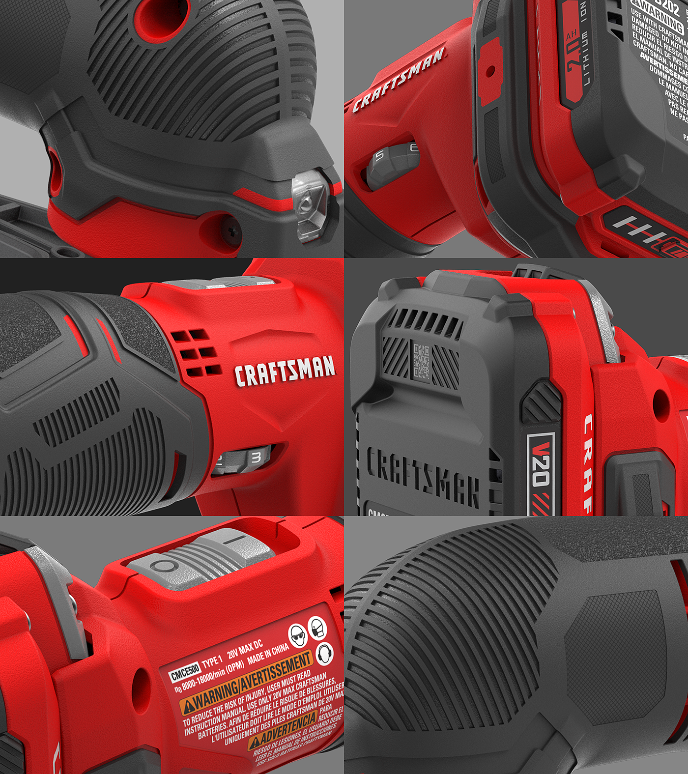 industrial design，product design，Oscillation tool，CRAFTSMAN V20，