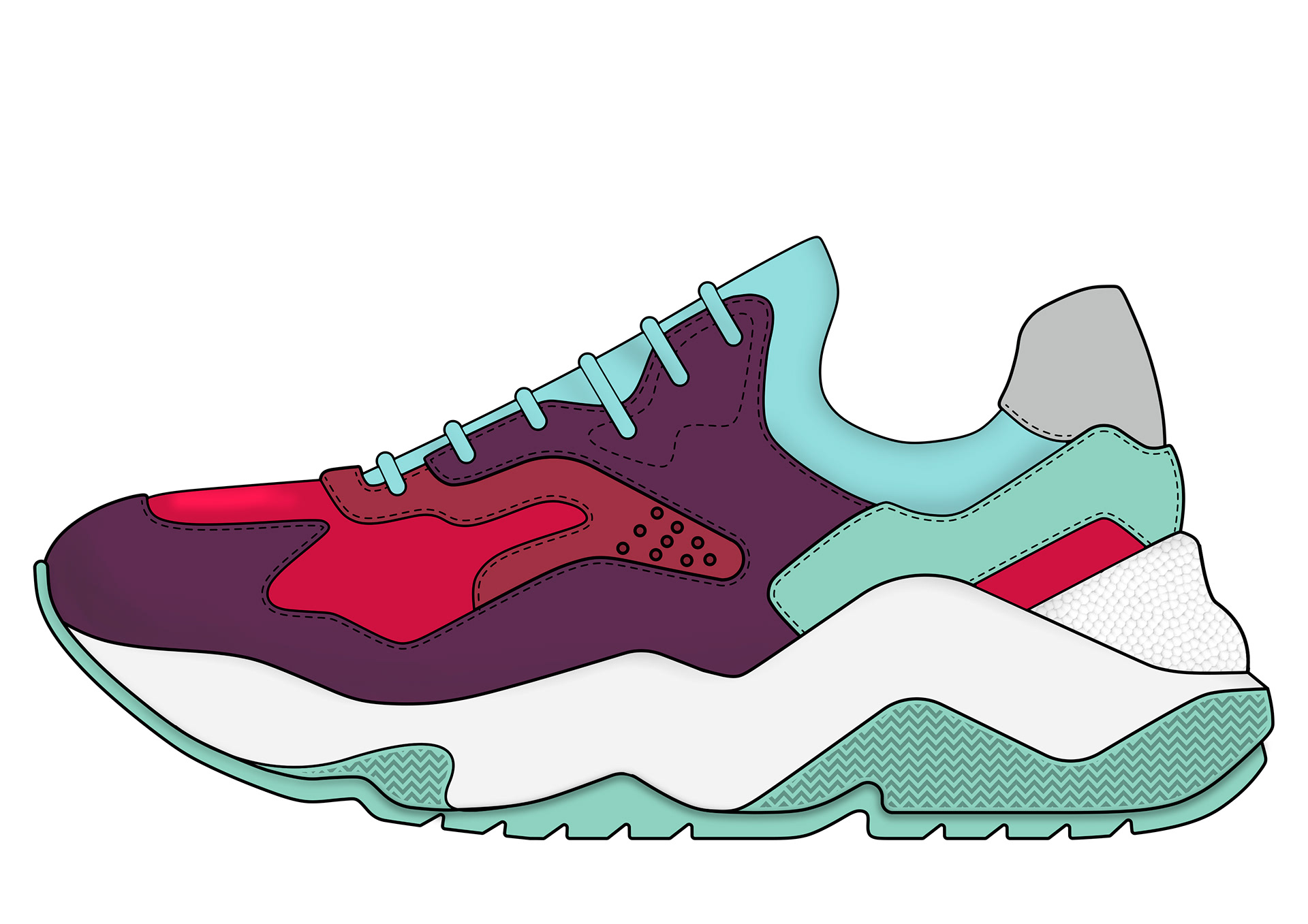 Inditex Beach，Running shoes，motion，