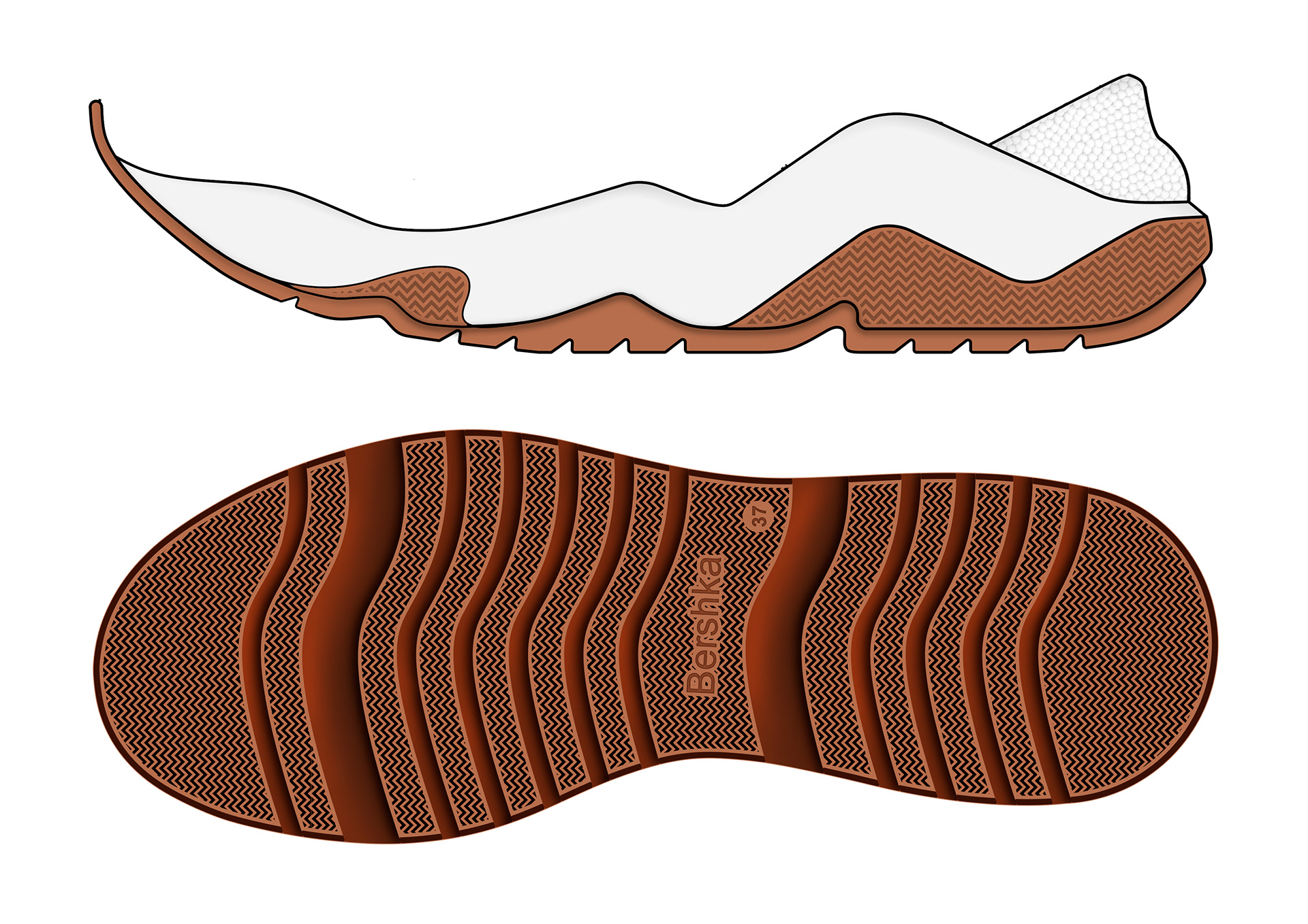 Inditex Beach，Running shoes，motion，