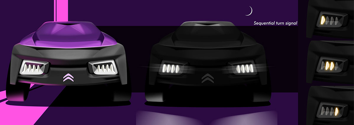 Hand drawn，automobile，vehicle，Ecostealth Citron，