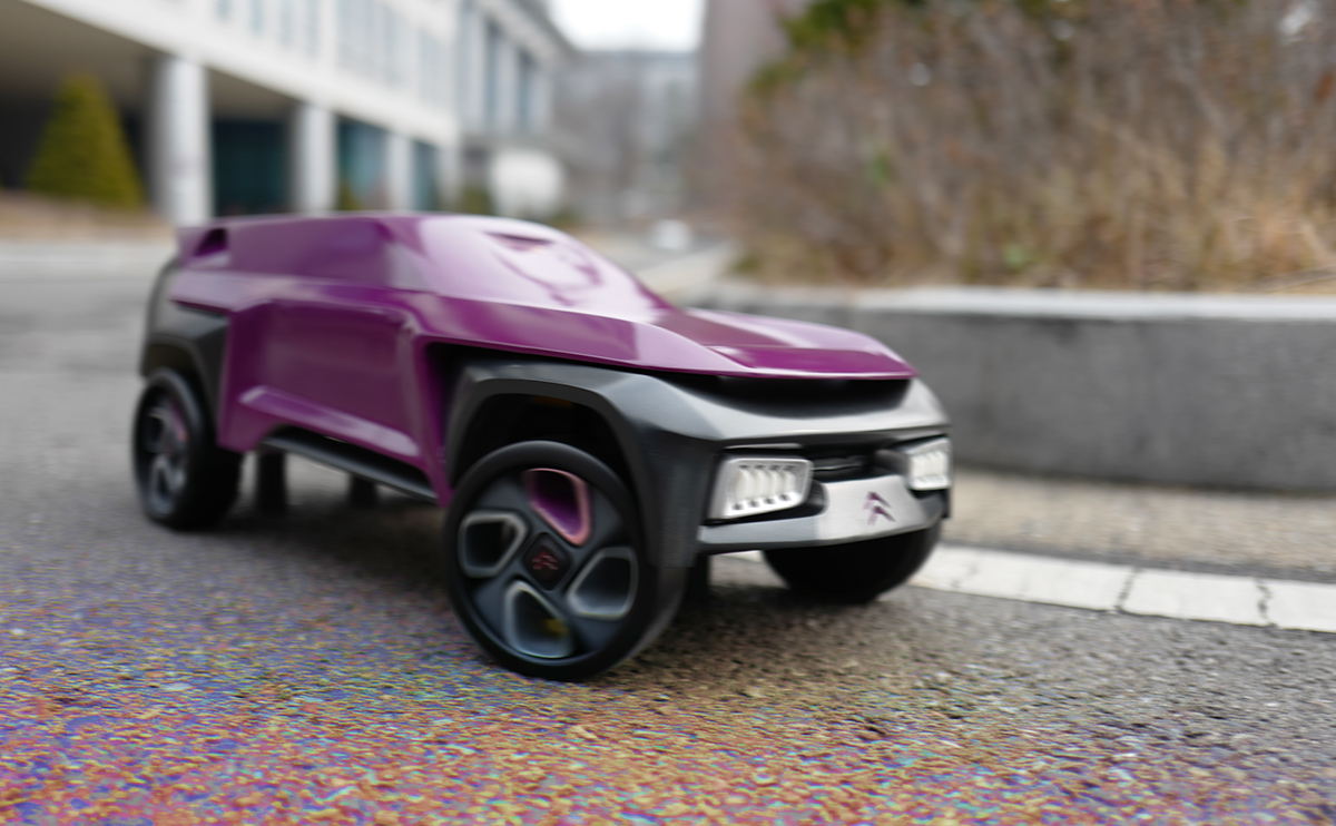 Hand drawn，automobile，vehicle，Ecostealth Citron，