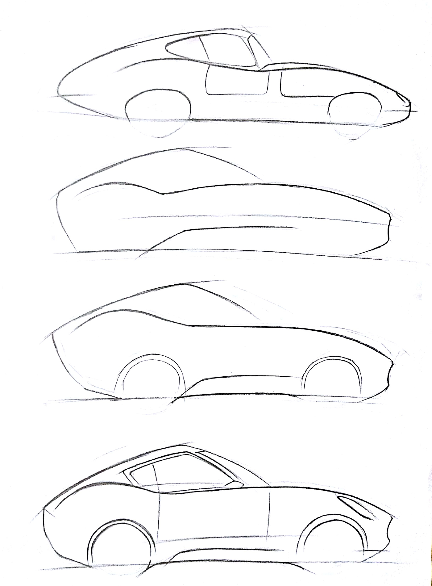 Hand drawn car，