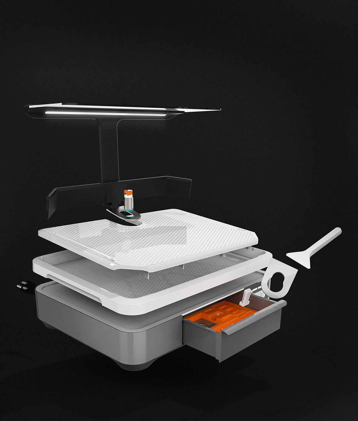 tool，industrial design，Glass polishing machine，Techniglass，