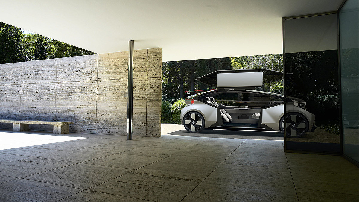 conceptual design，vehicle，Volvo，Volvo 360c，