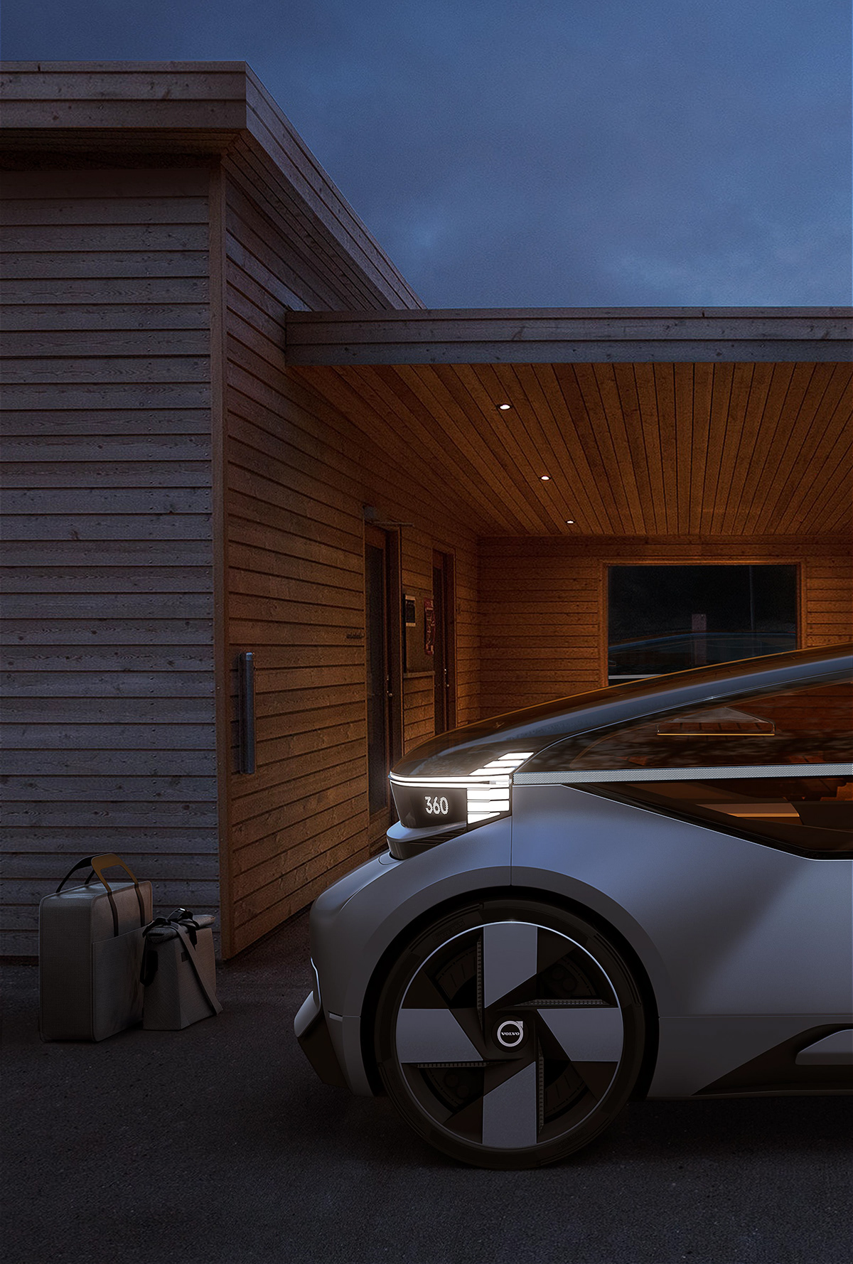 conceptual design，vehicle，Volvo，Volvo 360c，