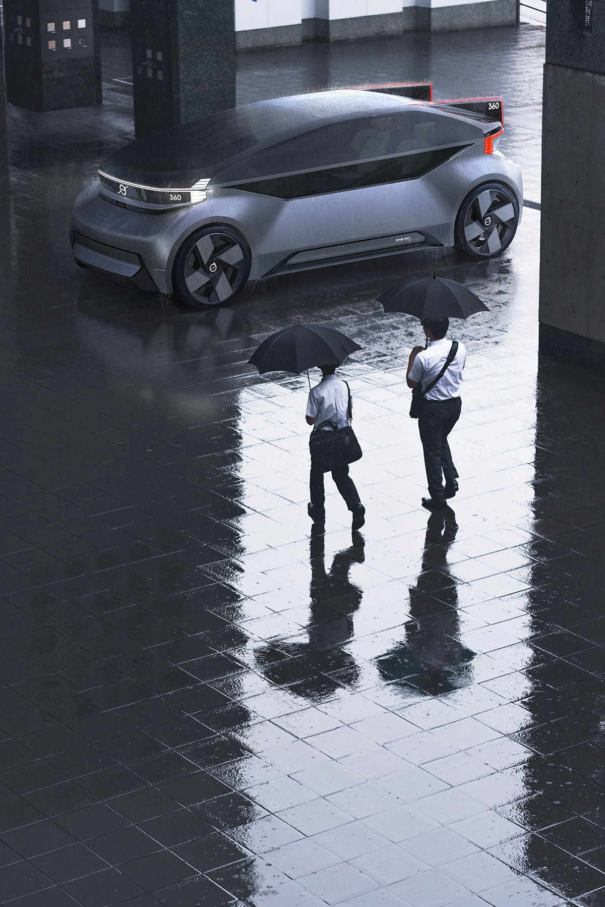 conceptual design，vehicle，Volvo，Volvo 360c，