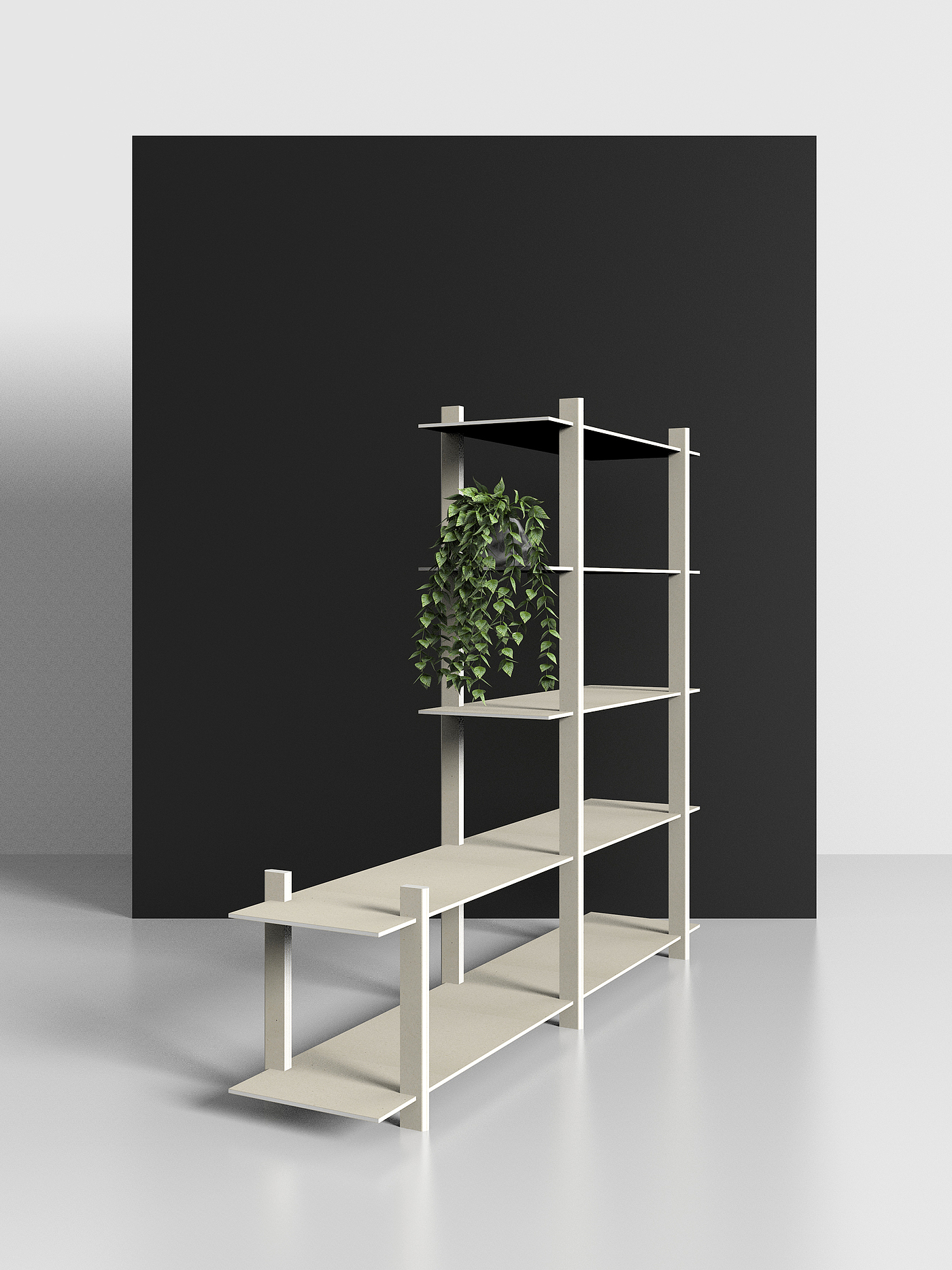 Stripe Shelf，书架，可拆卸，