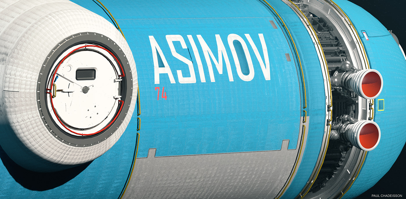 industrial design，Control components，spacecraft，ASIMOV，