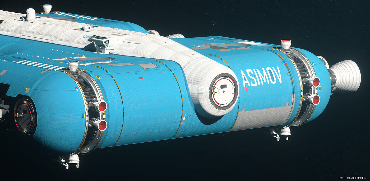 industrial design，Control components，spacecraft，ASIMOV，