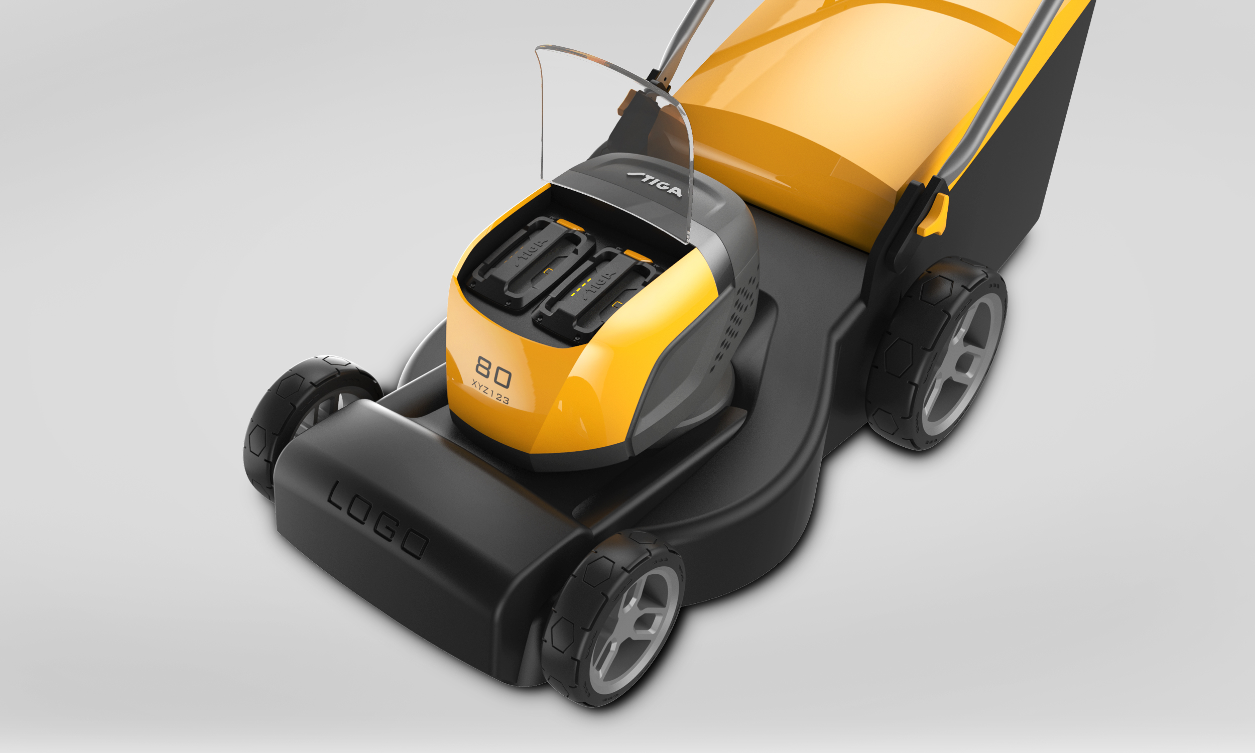 industrial design，tool，lawn mower，STIGA 500，