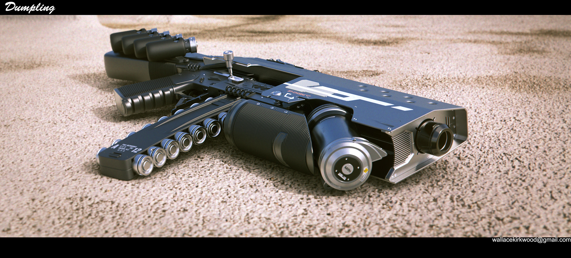 gun，Render，machine gun，Dumpling，