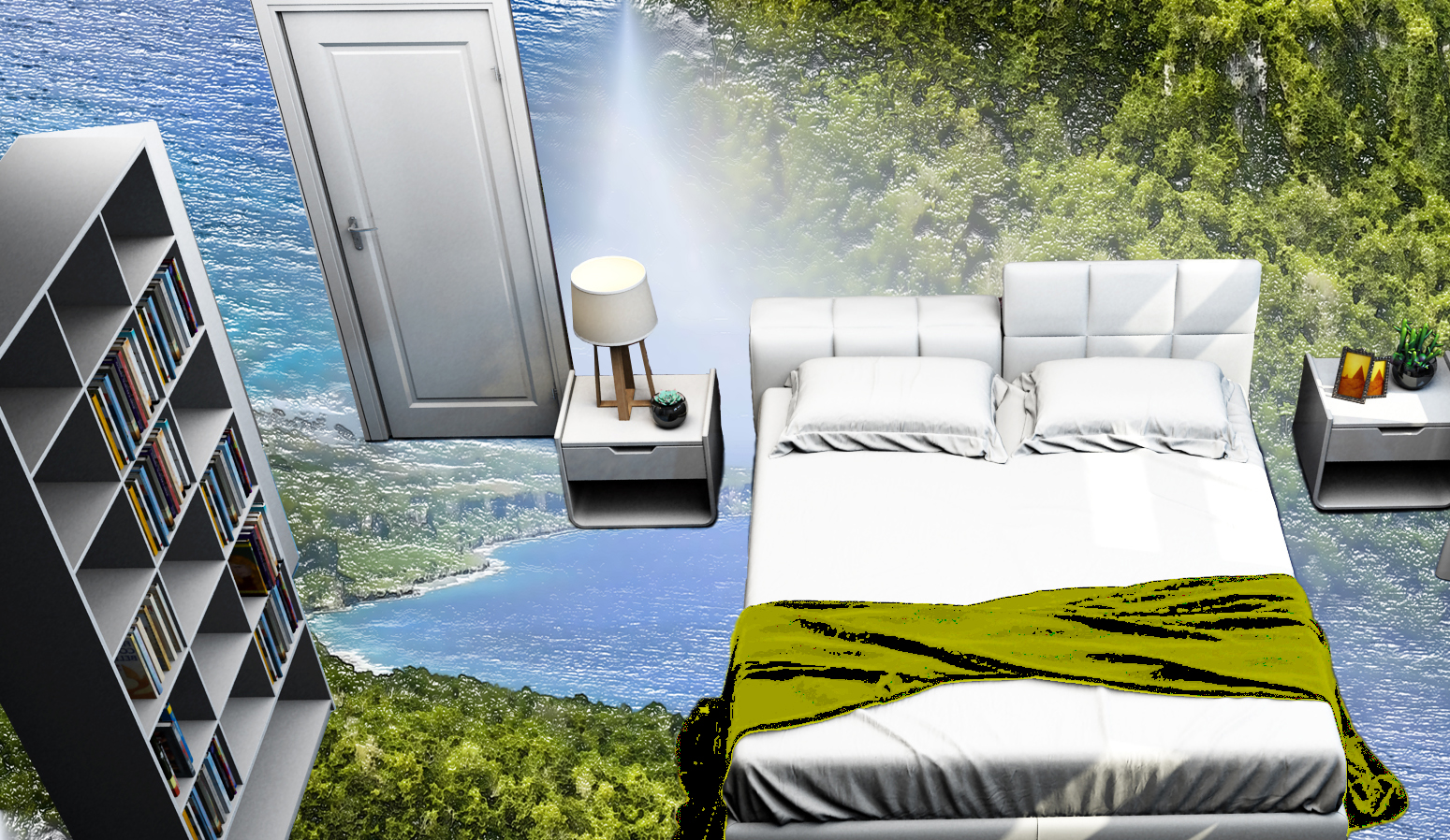 natural，Simplicity，MICAHSO，Beautiful scenery of green water and green mountains，