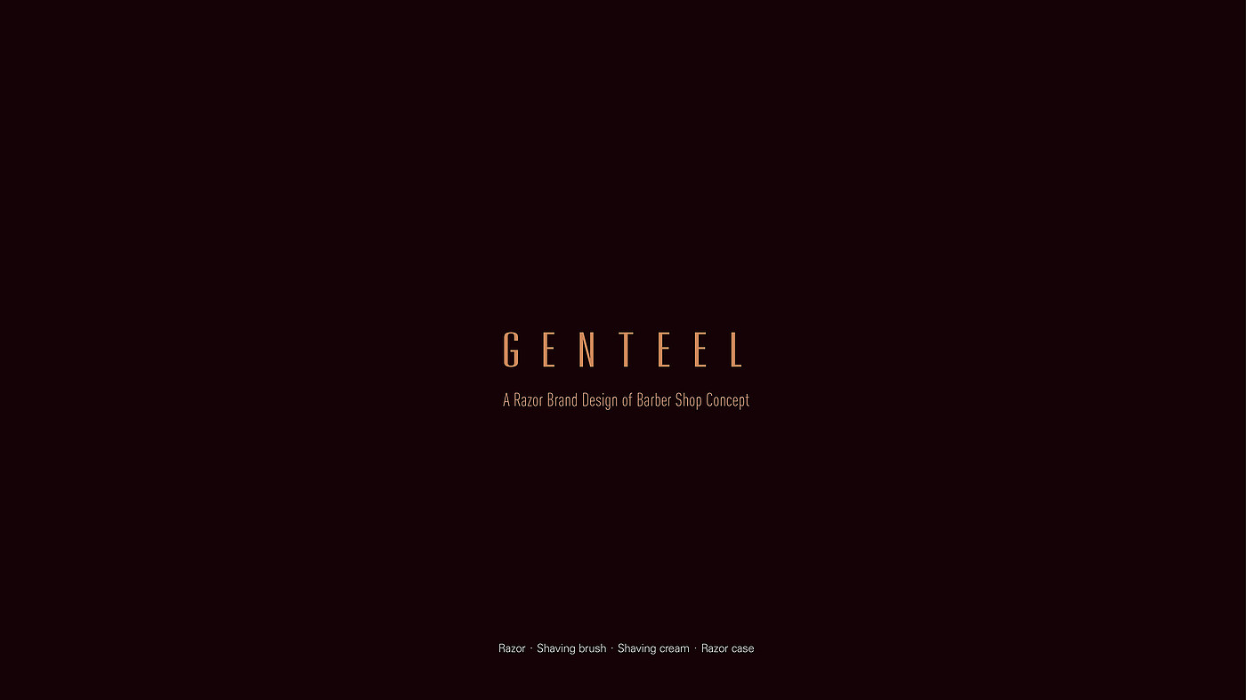 GENTEEL，剃须刀，理发店，