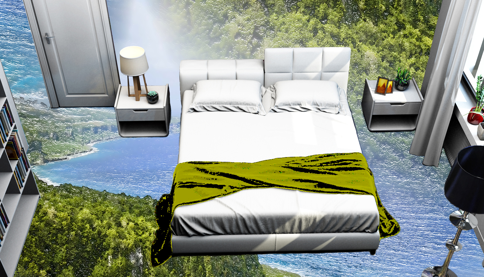 natural，Simplicity，MICAHSO，Beautiful scenery of green water and green mountains，