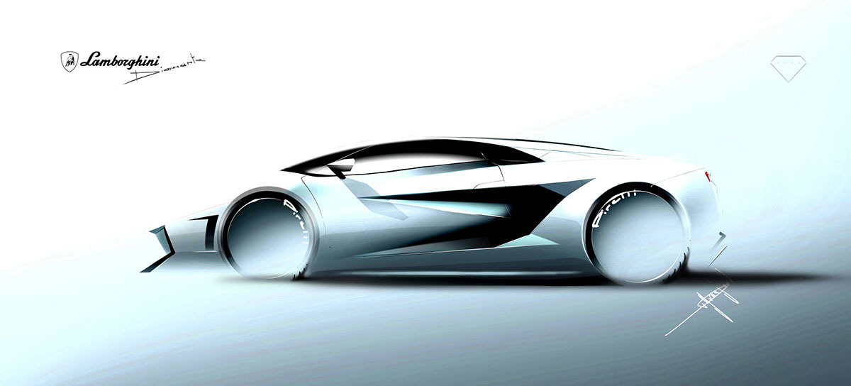 兰博基尼纯电动未来概念车