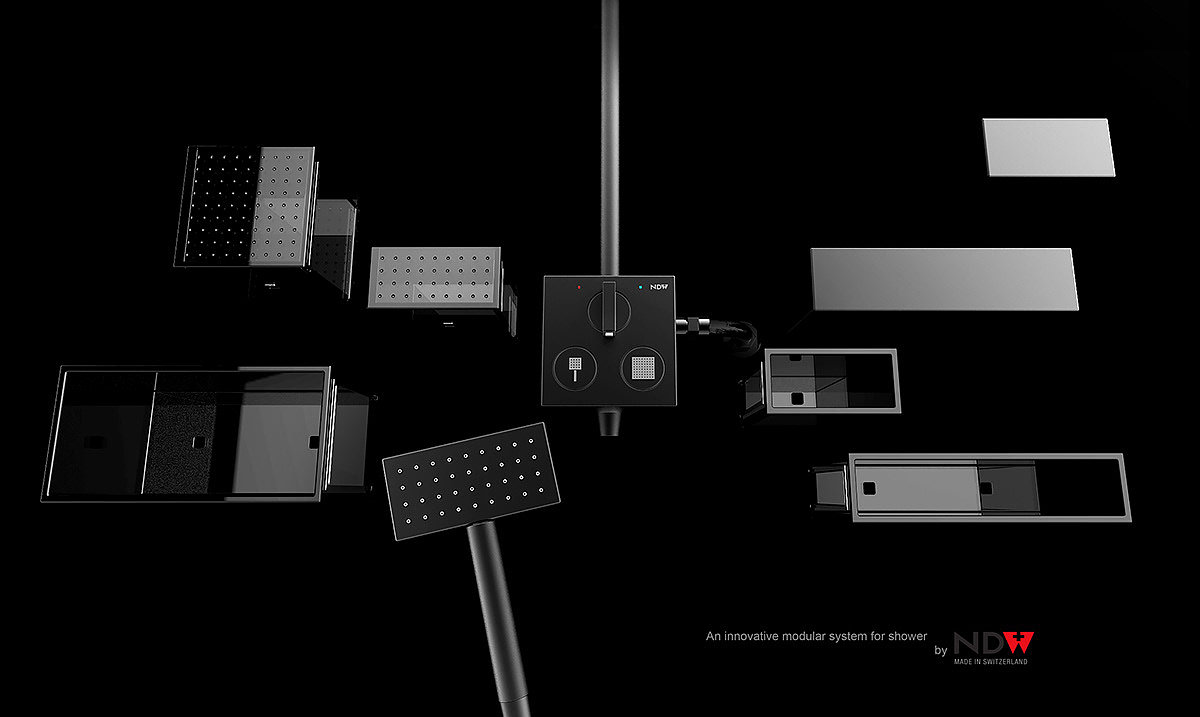 industrial design，shower system ，modularization，NDW，
