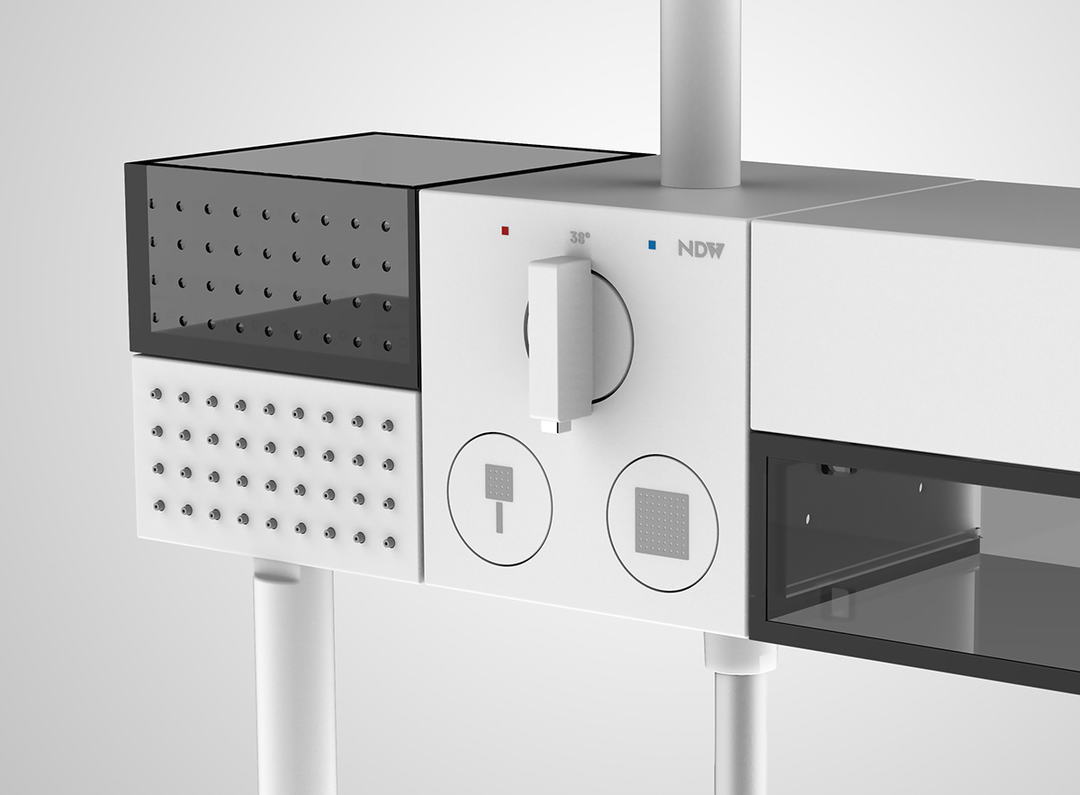 industrial design，shower system ，modularization，NDW，