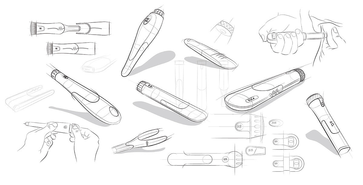 Red dot award，KiCoPen，Diabetes syringe，Medical equipment，product design，