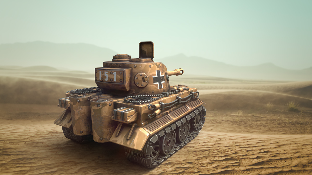 industrial design，equipment，arms，three-dimensional model，Tank，