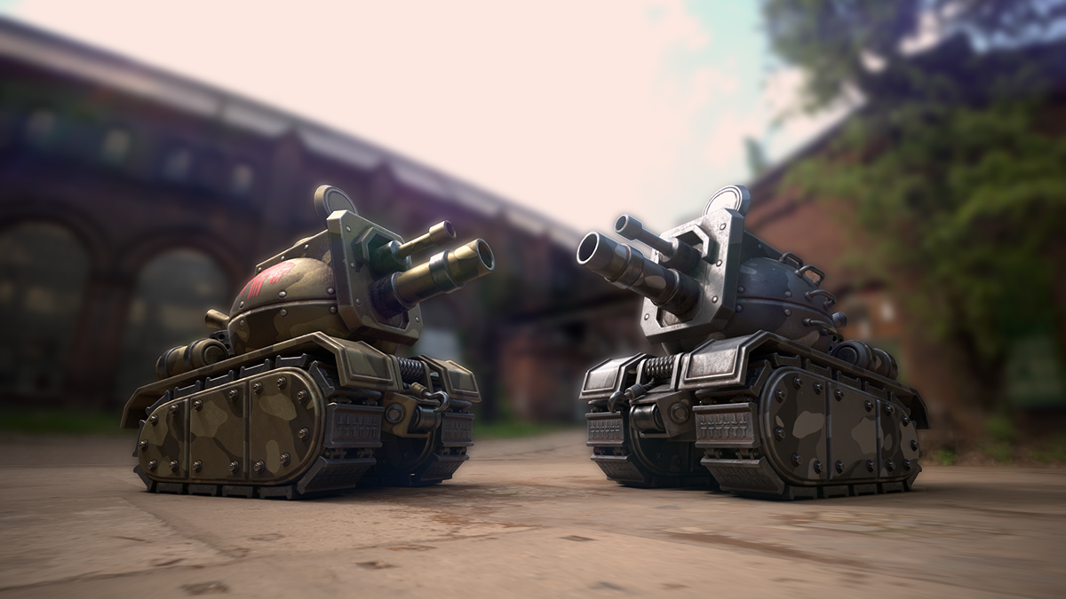 industrial design，equipment，arms，three-dimensional model，Tank，