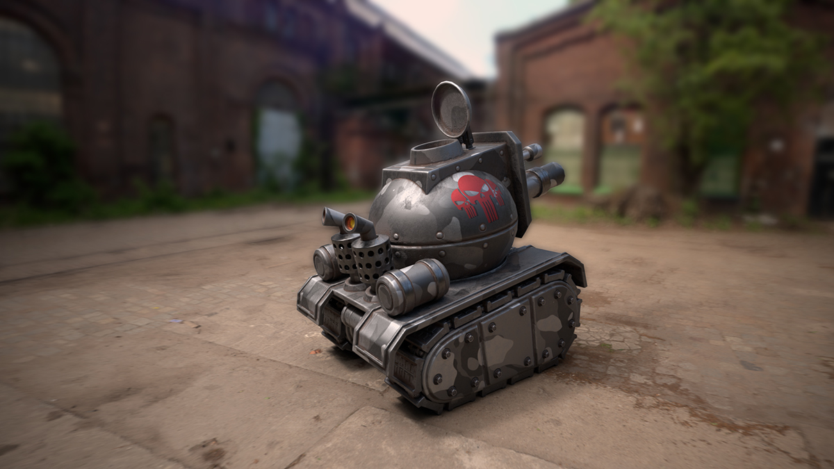 industrial design，equipment，arms，three-dimensional model，Tank，