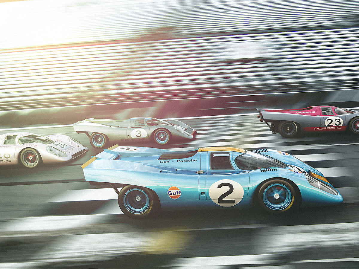 保时捷，Porsche 917，赛车，汽车，