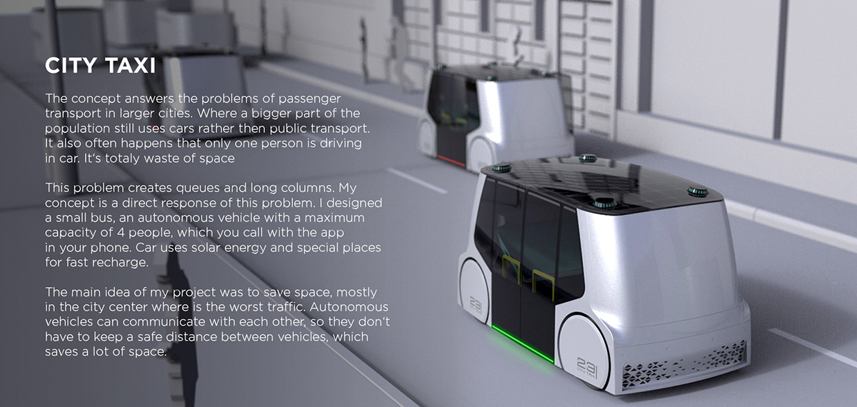 industrial design，Driverless，vehicle，taxi，