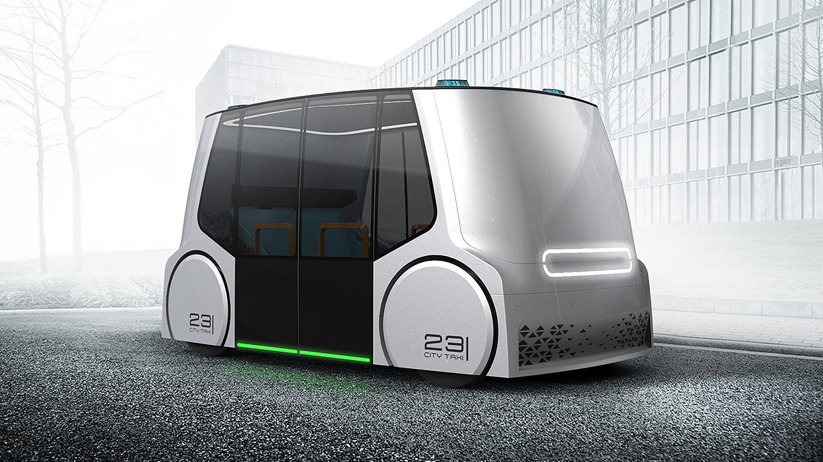 industrial design，Driverless，vehicle，taxi，