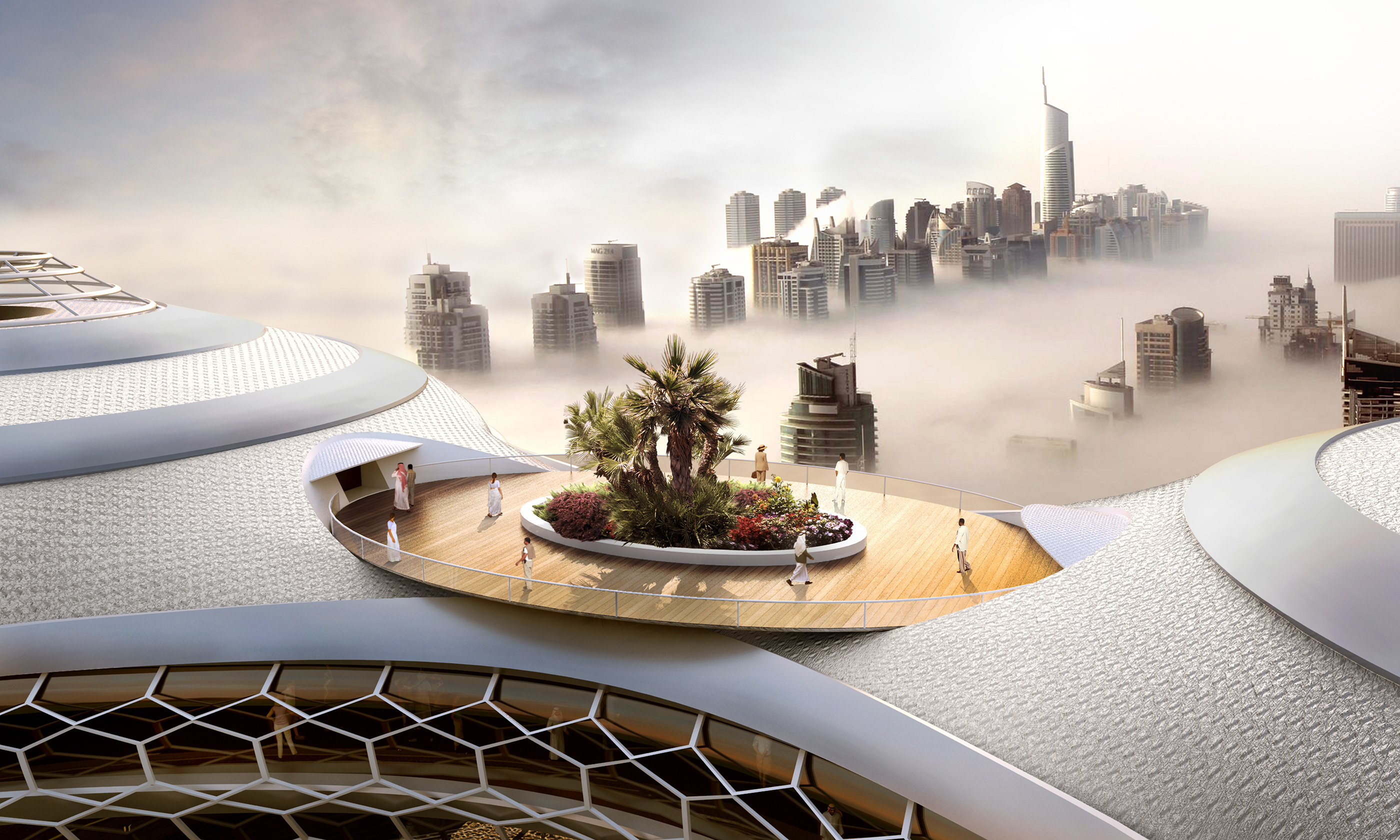 Skyscraper，Roller Coaster，360 degree panorama，