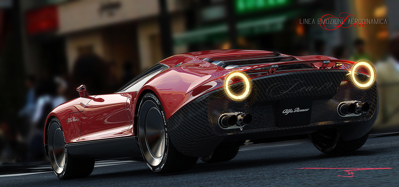 Concept car，gules，alfa romeo ，automobile，