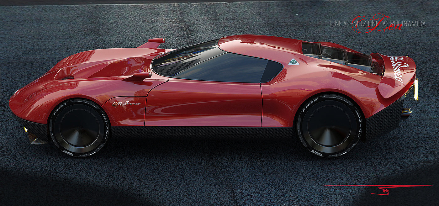 Concept car，gules，alfa romeo ，automobile，