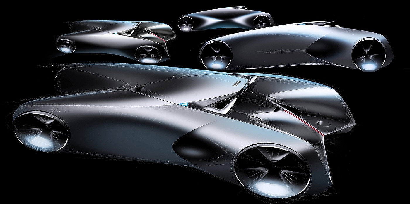 Automobile design，ps，conceptual design，