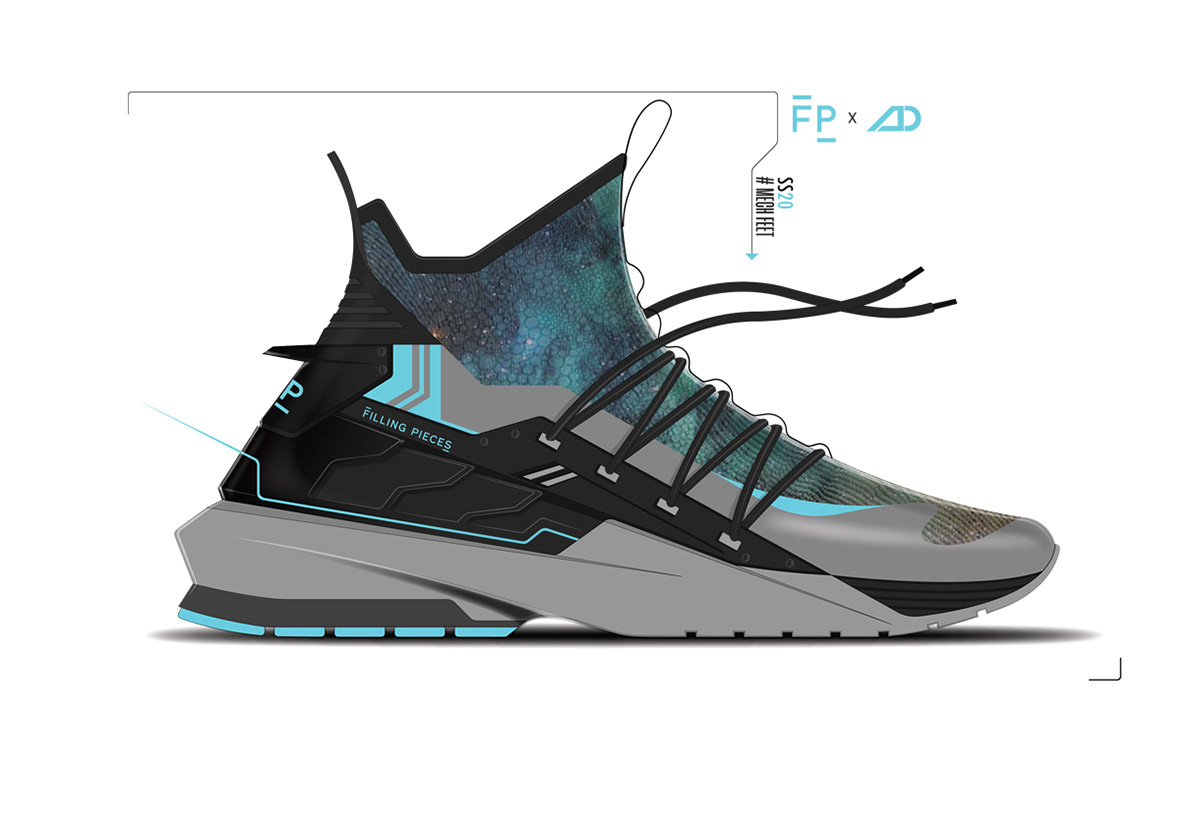 two-dimensional，Shoe design，magazine，