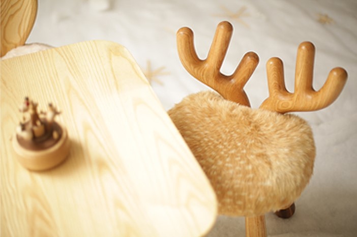 furniture design ，bionics，deer，Small bench，Children bed，bedside cupboard，pocket watch，Cute and interesting，