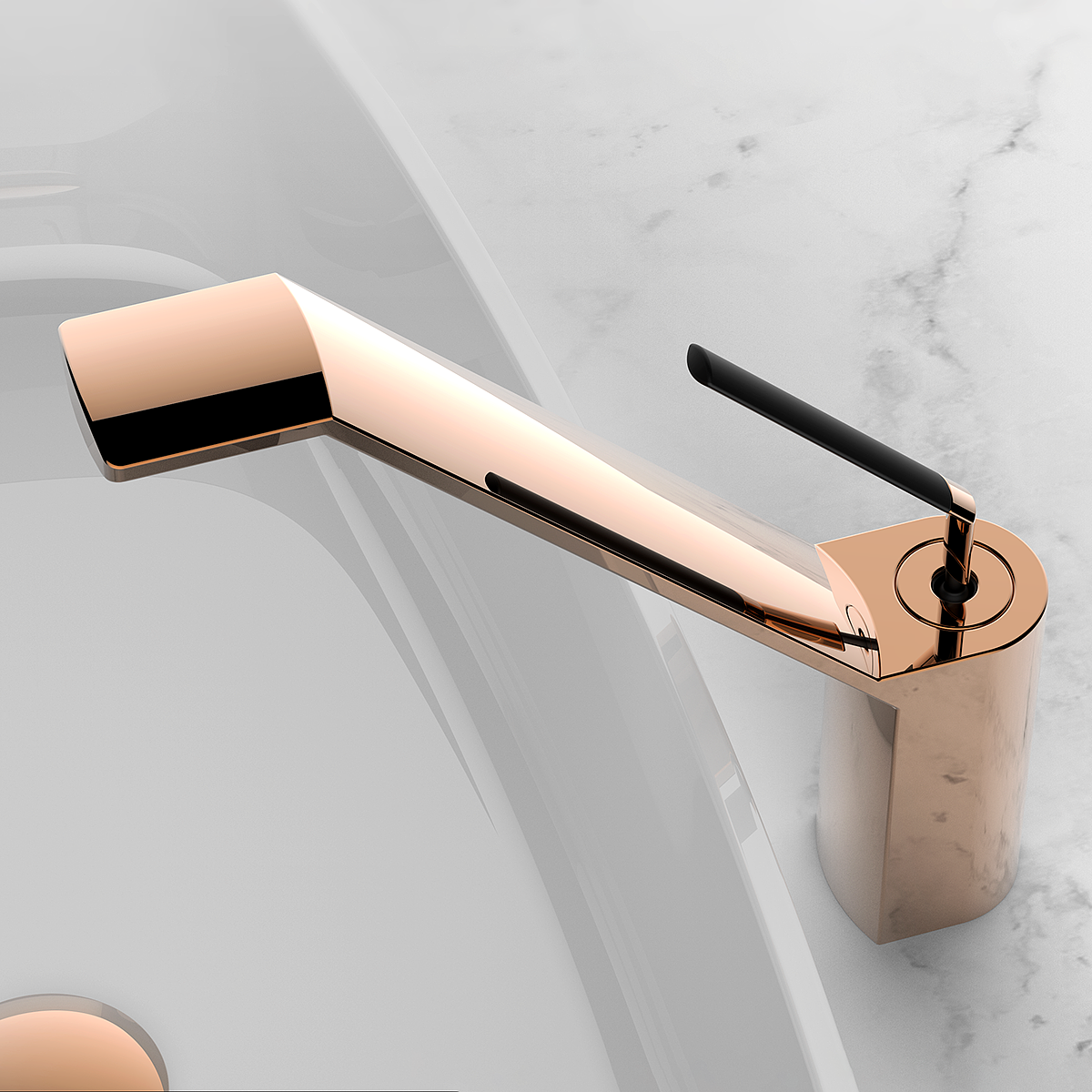 product design，Minimalism，Metal，water tap，