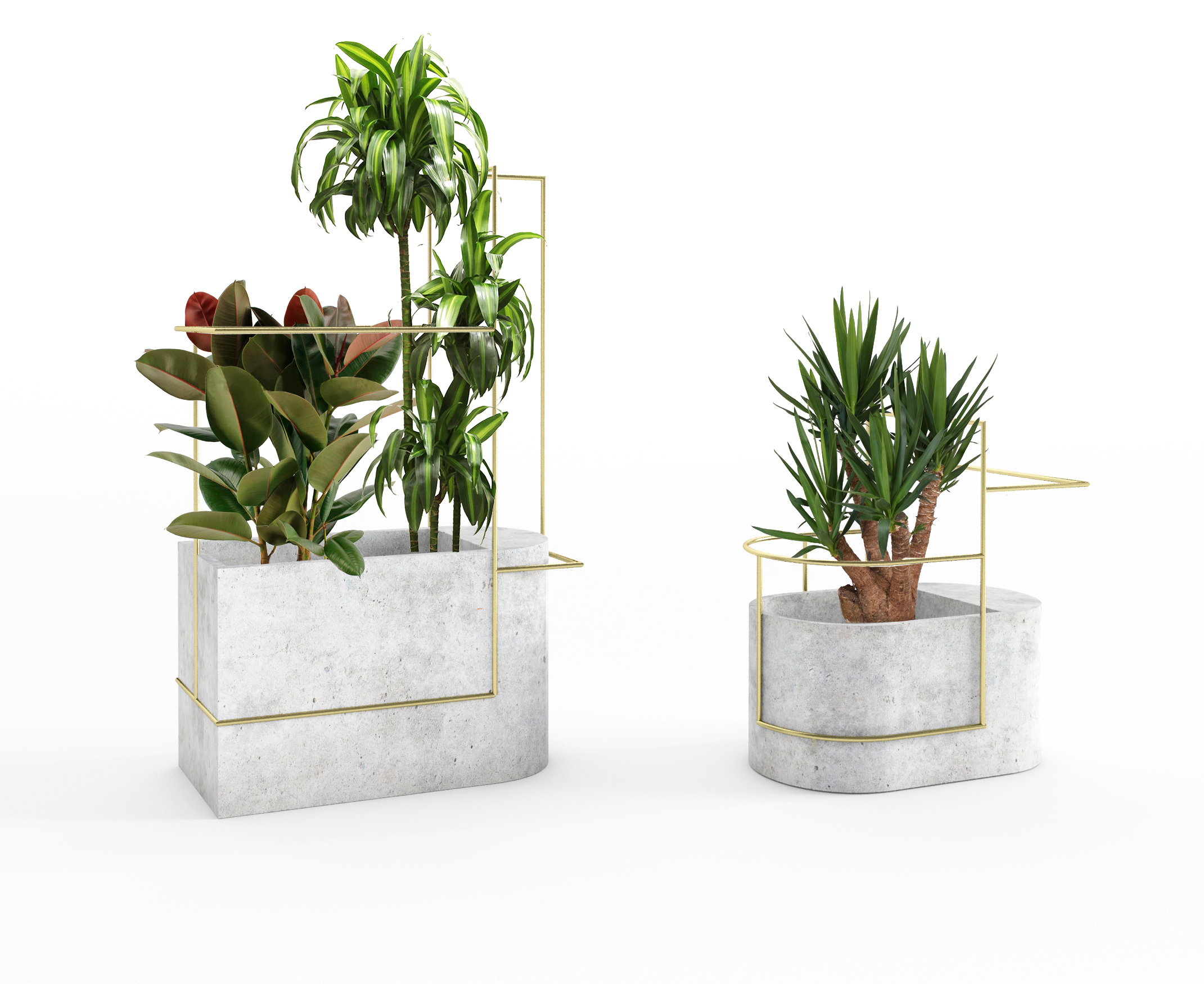 product design，Flowerpot，texture of material，