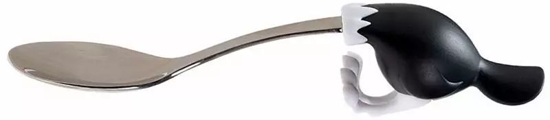 a soup spoon，ostrich，