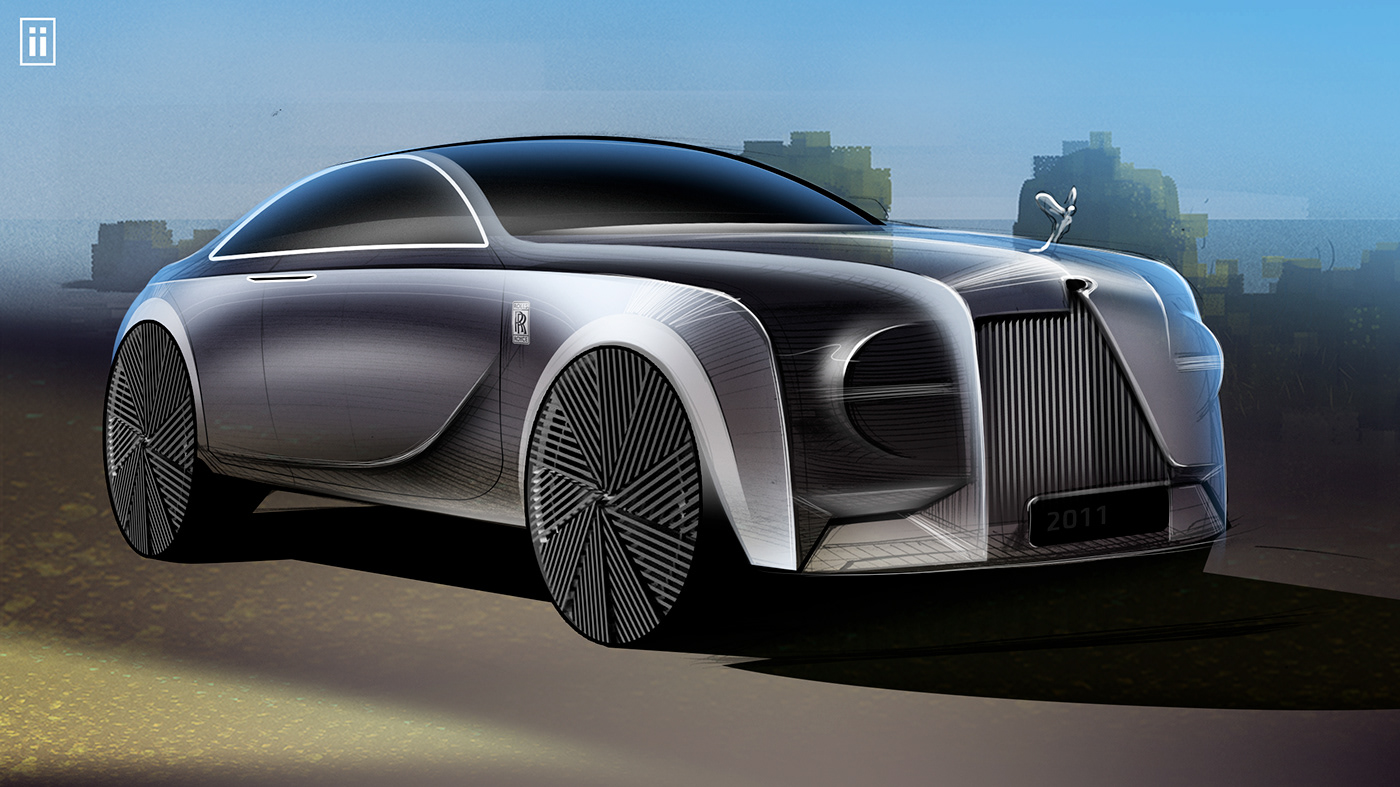 industrial design，works，automobile，Hand drawn，