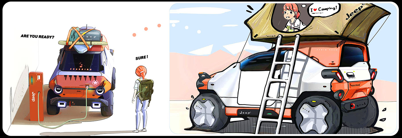 jeep，vehicle，automobile，Baby Jeep，