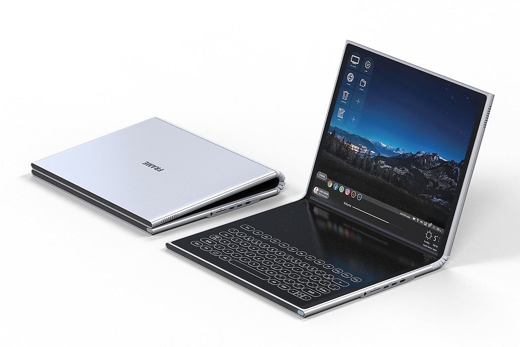 Notebook computer，Folding notebook，Digital，frame，