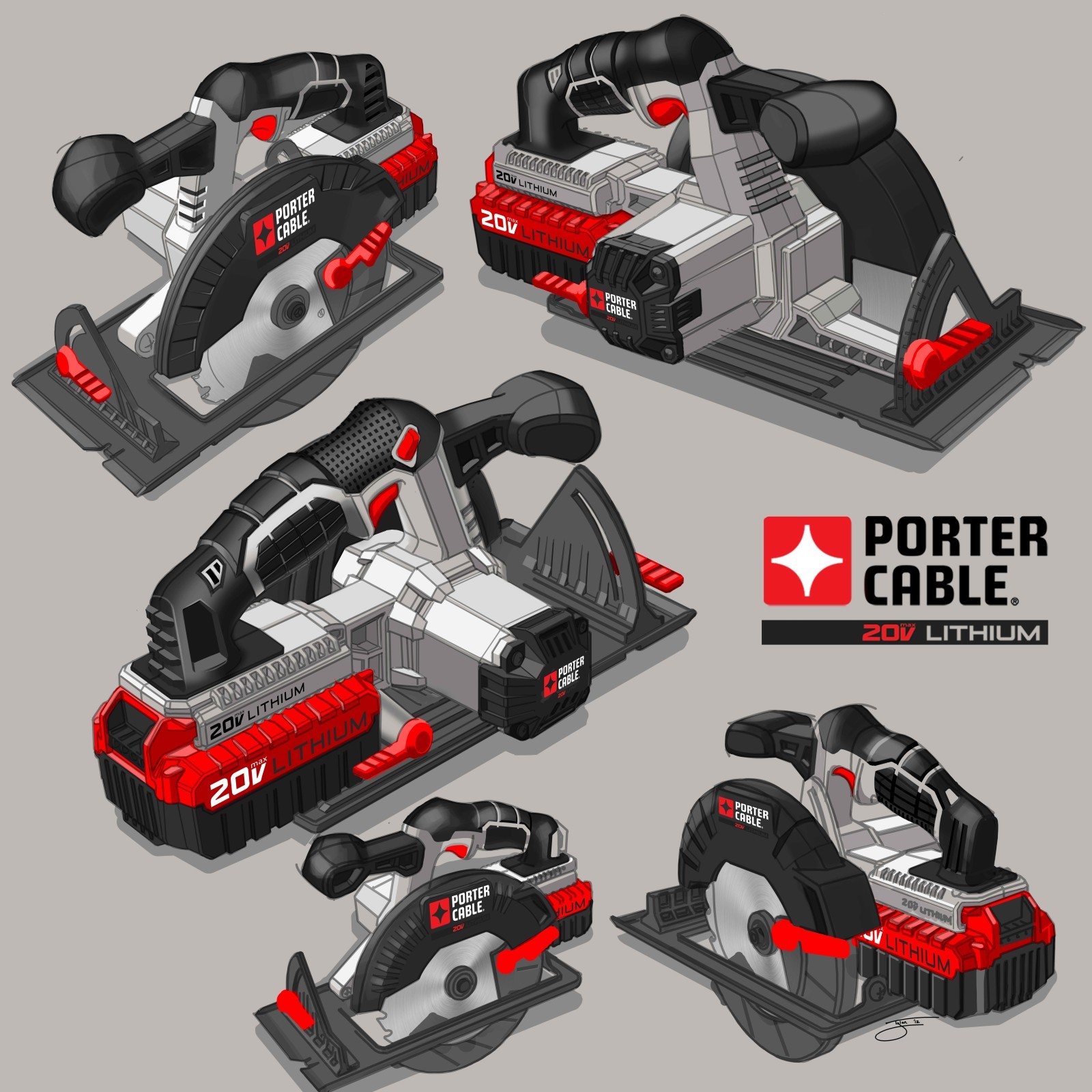 Electric tool，Tools and equipment，design sketch，Hand drawn，